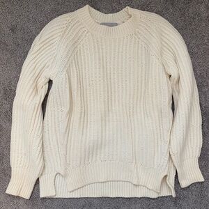 Everlane Wool Sweater Medium in Cream